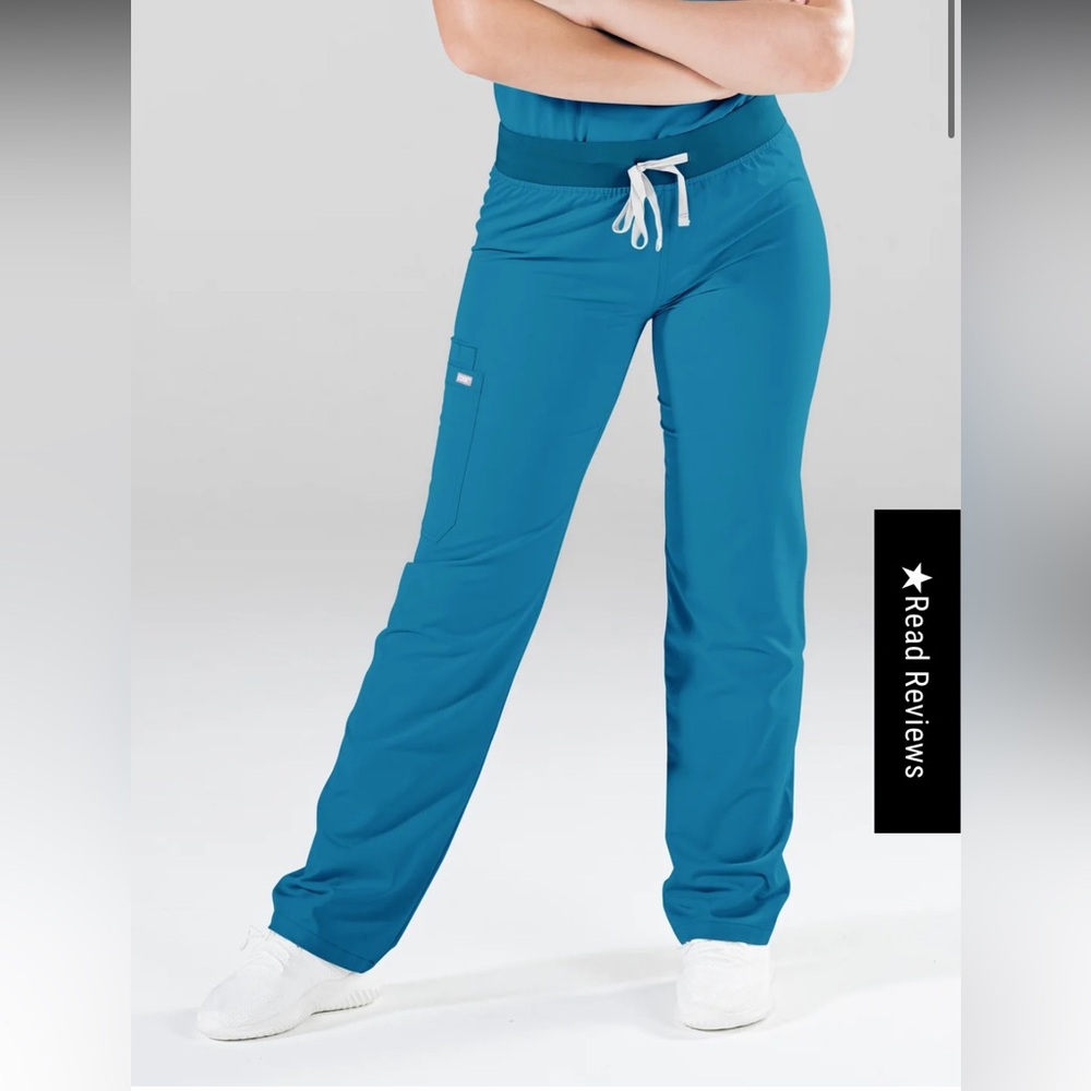 CODENXT CARIBBEAN BLUE STRAIGHT LEG SCRUB PANT XS P